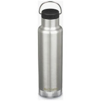 Klean Kanteen Isolatiefles Classic 20oz-592ml-Loop-Cap-Silver