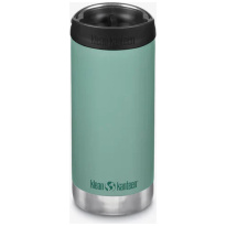 Klean Kanteen Isolatiefles TKWide 12oz-355ml-Cafe-Cap-BerylGreen