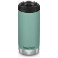 Klean Kanteen Isolatiefles TKWide 12oz-355ml-Cafe-Cap-BerylGreen