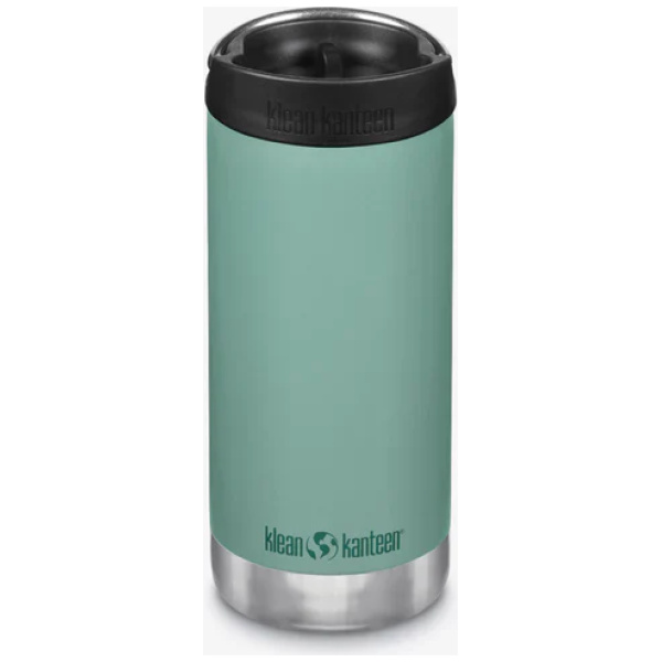 Klean Kanteen Isolatiefles TKWide 12oz-355ml-Cafe-Cap-BerylGreen