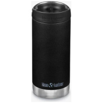 Klean Kanteen Isolatiefles TKWide 12oz-355ml-Cafe-Cap-Black