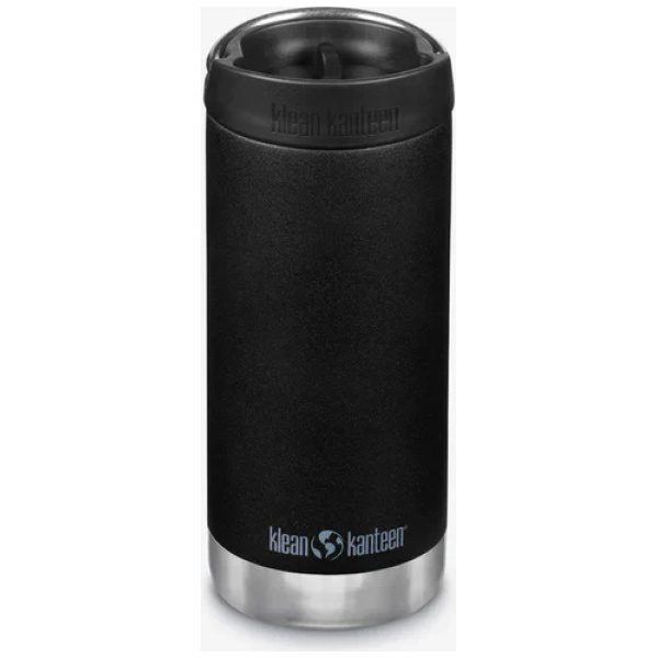 Klean Kanteen Isolatiefles TKWide 12oz-355ml-Cafe-Cap-Black