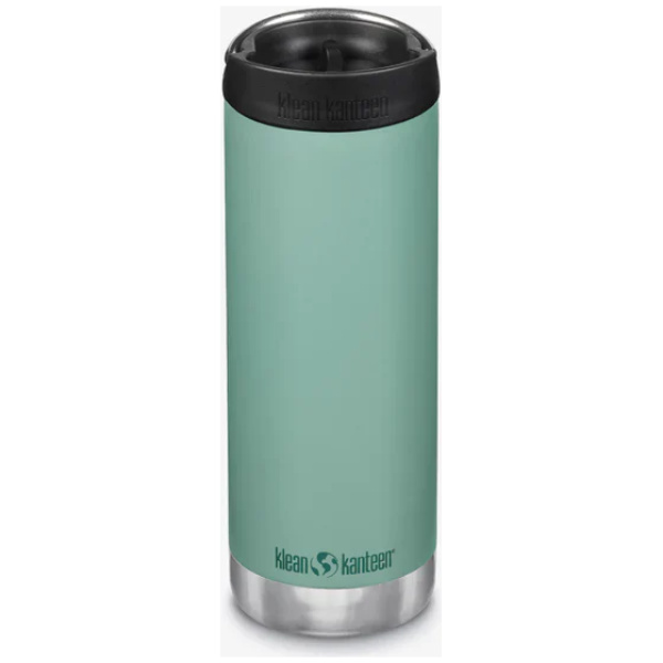 Klean Kanteen Isolatiefles TKWide 16oz-473ml-Cafe-Cap-BerylGreen