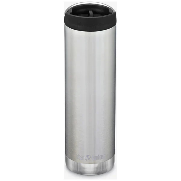 Klean Kanteen Isolatiefles TKWide 20oz-592ml-Cafe-Cap-Silver