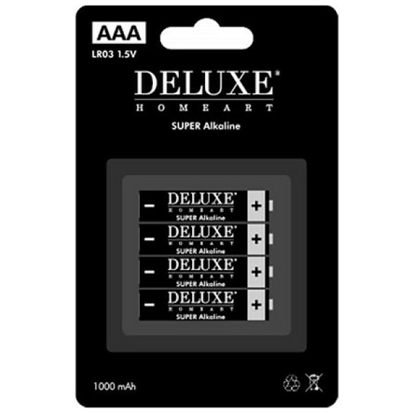 Deluxe Homeart 4x AAA Batterijen