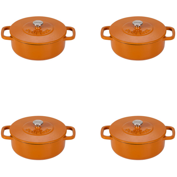 Combekk Mini Dutch Oven-Oranje-12cm-Set-4x