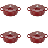 Combekk Mini Dutch Oven-Bordeaux-12cm-Set-4x