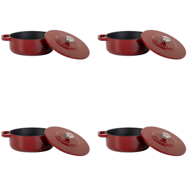 Combekk Mini Dutch Oven-Bordeaux-12cm-Set-4x