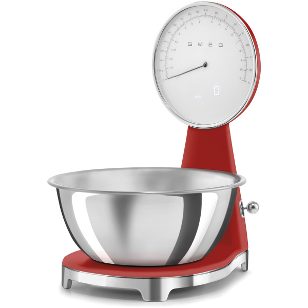 Smeg Keukenweegschaal Rood2