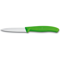 Victorinox Groente-Schilmesje Swiss Classic-Gekarteld-Groen-8cm